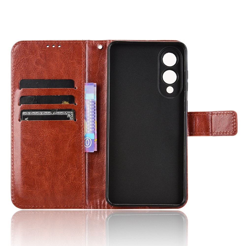 Crazy knížkové pouzdro na Samsung Galaxy S25 Edge - hnědé