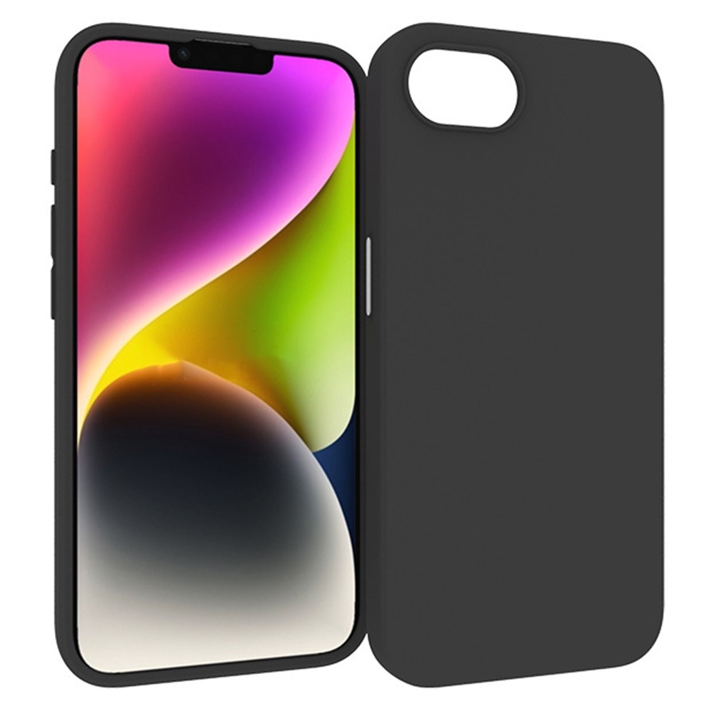 Matný gelový obal na iPhone 16e - černý