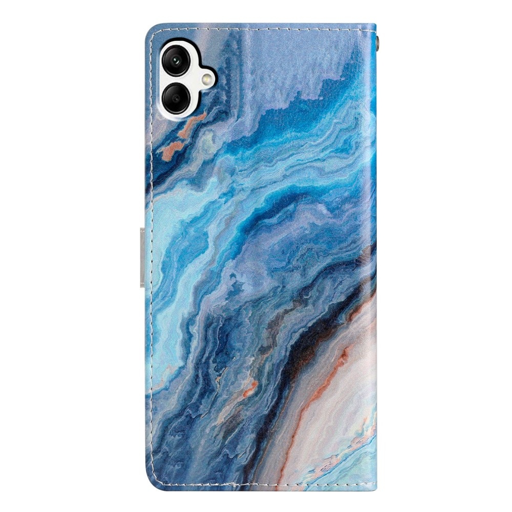 Unique knížkové pouzdro na Samsung Galaxy A06 4G - modrý mramor