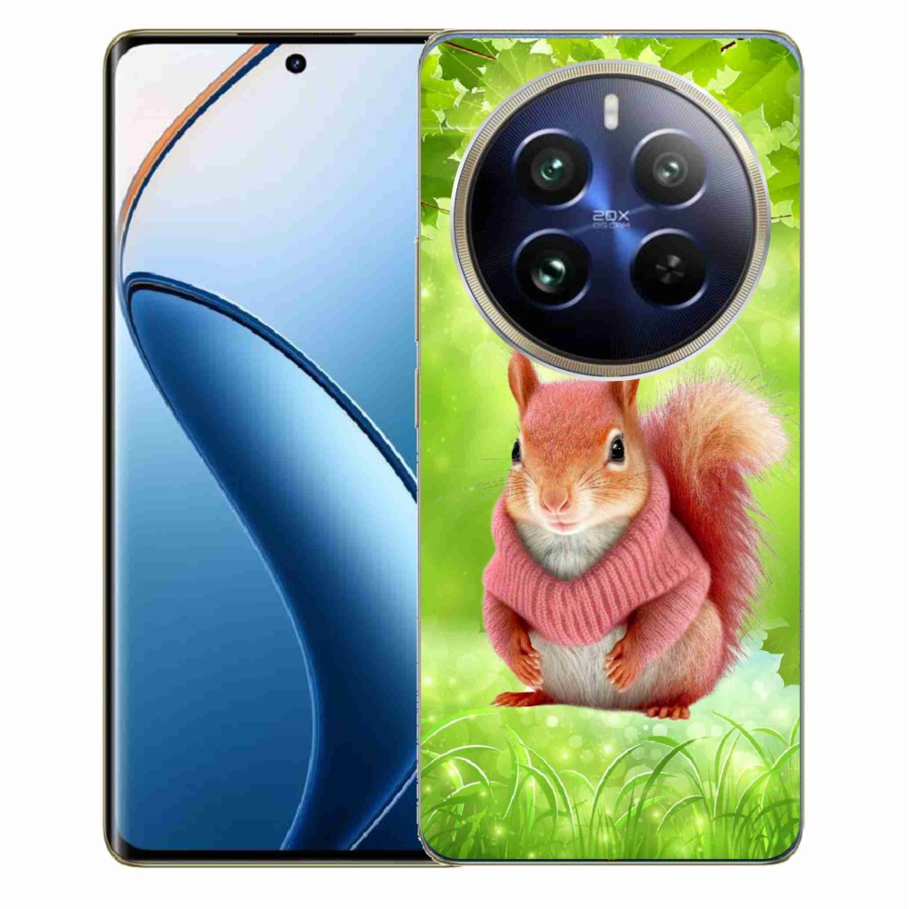 Gelový kryt mmCase na Realme 12 Pro 5G/12 Pro+ 5G - veverka ve svetru