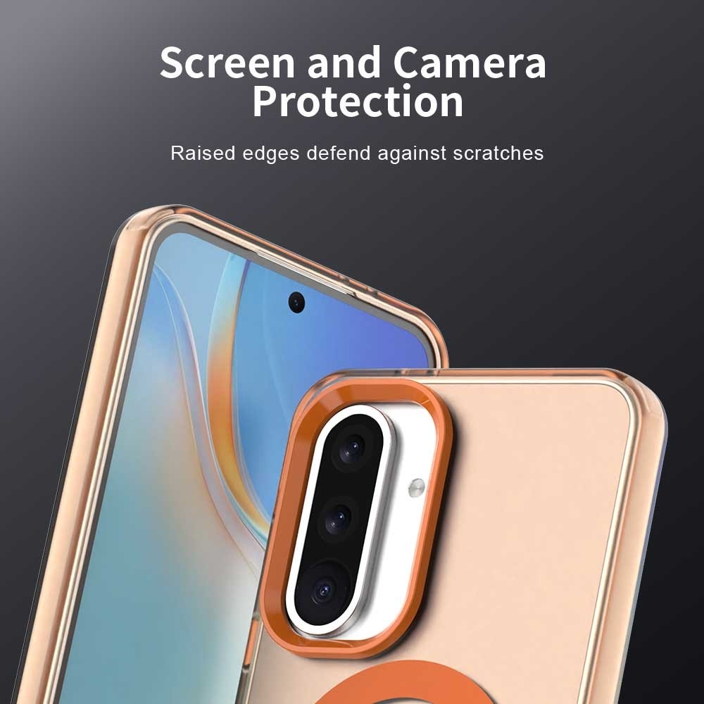 Candy gelový obal MagSafe pro Samsung Galaxy A36 5G/A56 5G - oranžový
