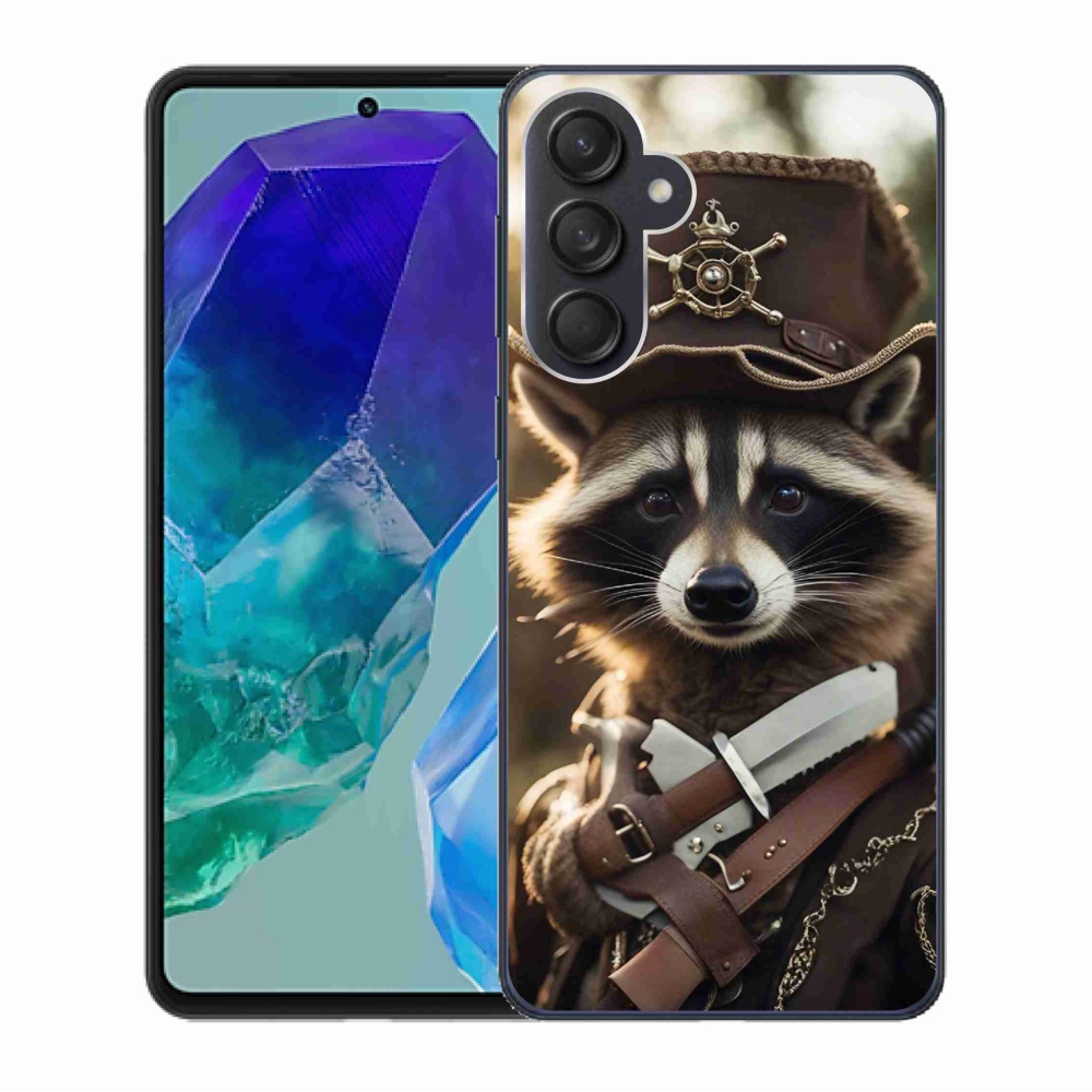 Gelový kryt mmCase na Samsung Galaxy M55 5G - mýval v uniformě
