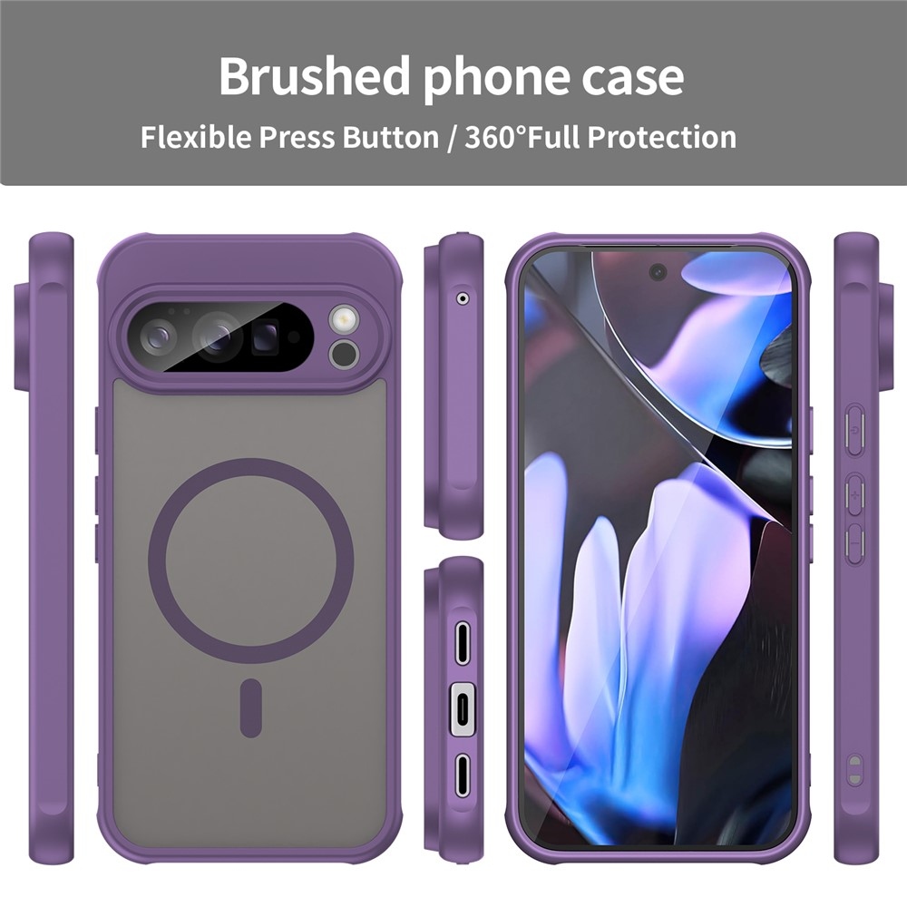Case matný gelový obal s MagSafe na Google Pixel 10 Pro XL - fialový