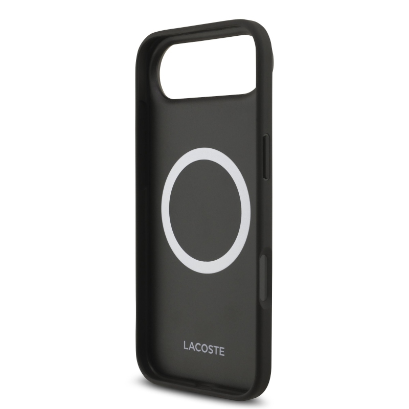 Lacoste Iconic Petit Pique MagSafe Zadní Kryt + Peněženka pro iPhone Air Black