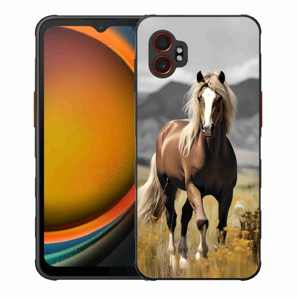 Gelový kryt mmCase na Samsung Galaxy Xcover 7 Pro - hnědý kůň 1