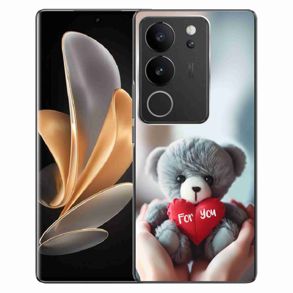 Gelový kryt mmCase na Vivo V29 5G - medvídek pro zamilované