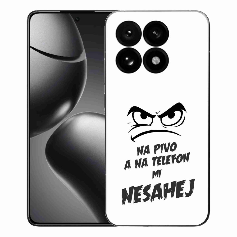 Gelový kryt mmCase na Xiaomi 15T - pivní motiv 2 bílé pozadí