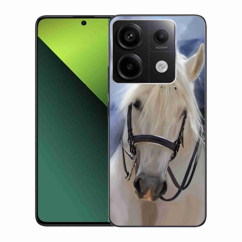 Gelový kryt mmCase na Xiaomi Redmi Note 13 Pro 5G/Poco X6 5G - bílý kůň