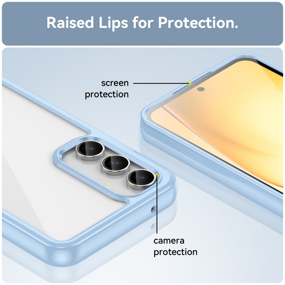 Gelový obal s pevnými zády na Samsung Galaxy S23 FE - modrý