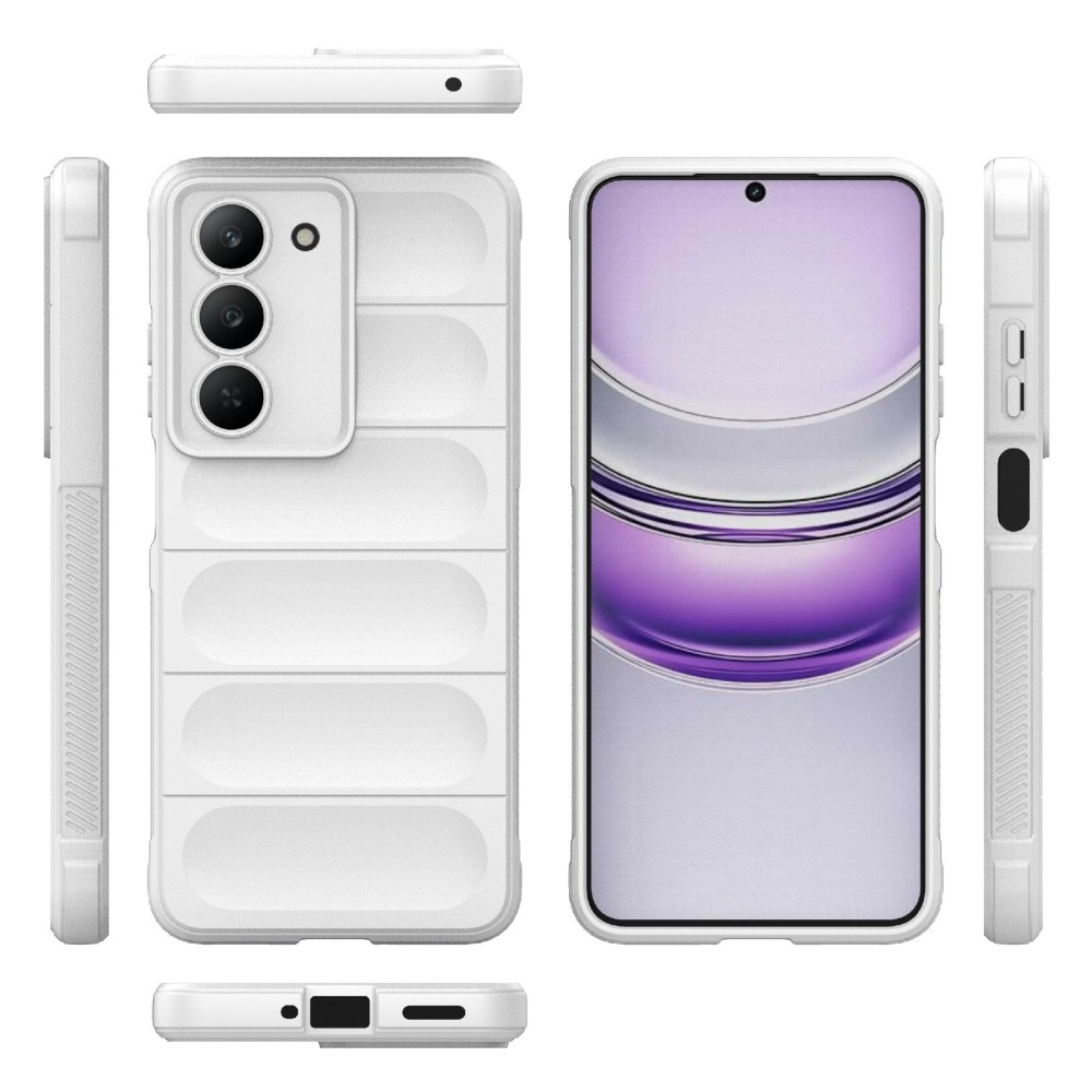 Rugg odolný gelový obal na Realme 14x 5G - bílý