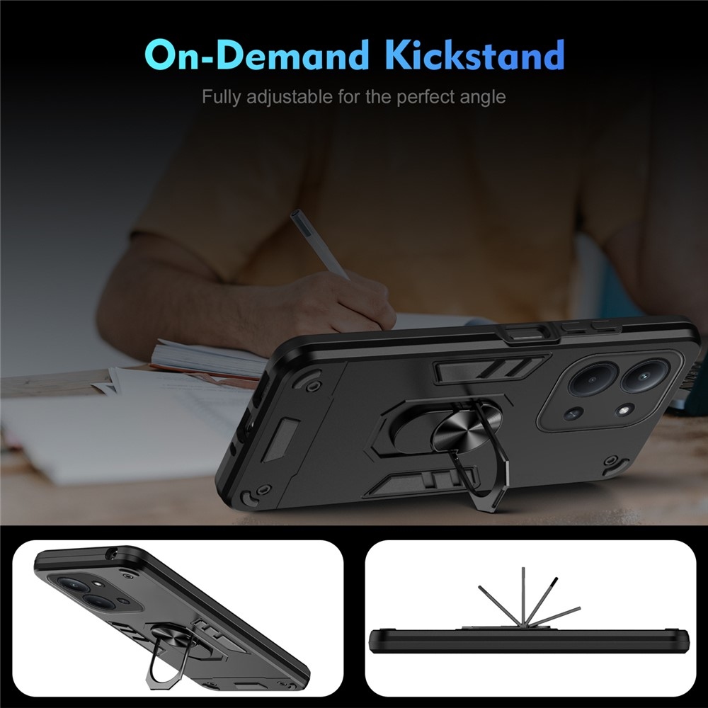 Defend odolný kryt na Xiaomi Redmi 15C 4G (171mm)/Poco C85 4G (171mm) - černý