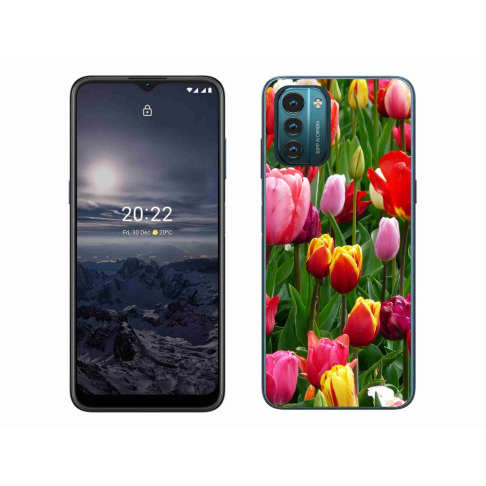 Gelový kryt mmCase na Nokia G11/G21 - tulipány