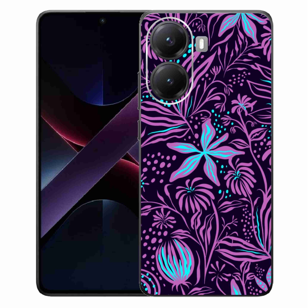 Gelový kryt mmCase na Xiaomi Poco X7 Pro 5G - květiny 2