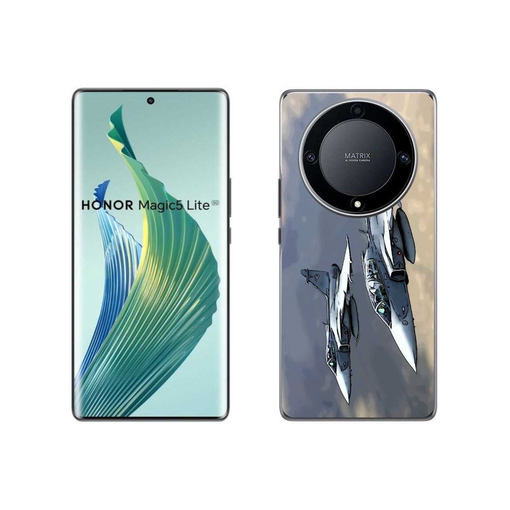 Gelový kryt mmCase na Honor Magic 5 Lite 5G - stíhačky
