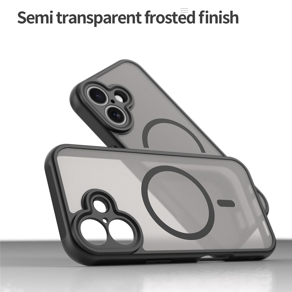 Case matný gelový obal s MagSafe na iPhone 17 - černý