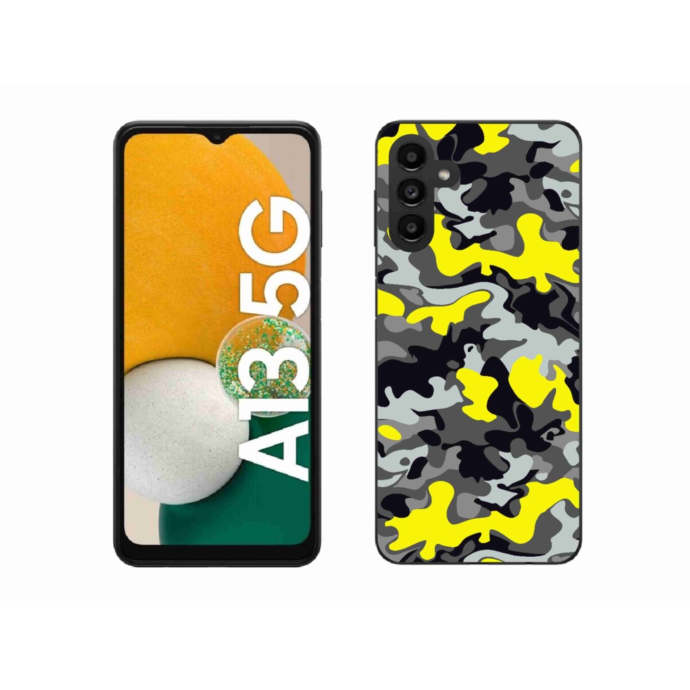 Gelový kryt mmCase na Samsung Galaxy A13 5G - maskáčový vzor 6