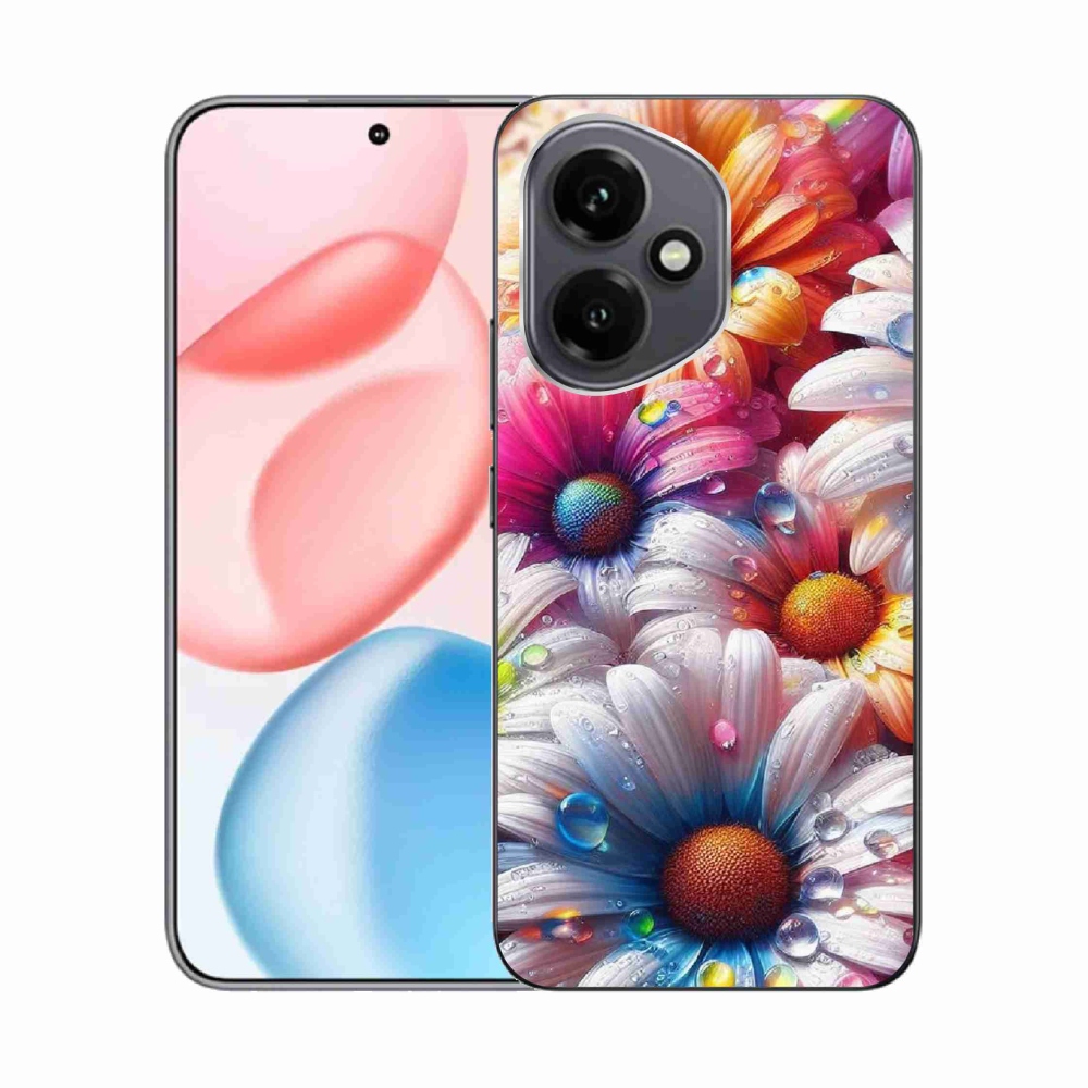 Gelový kryt mmCase na Honor 400 - barevné kopretiny