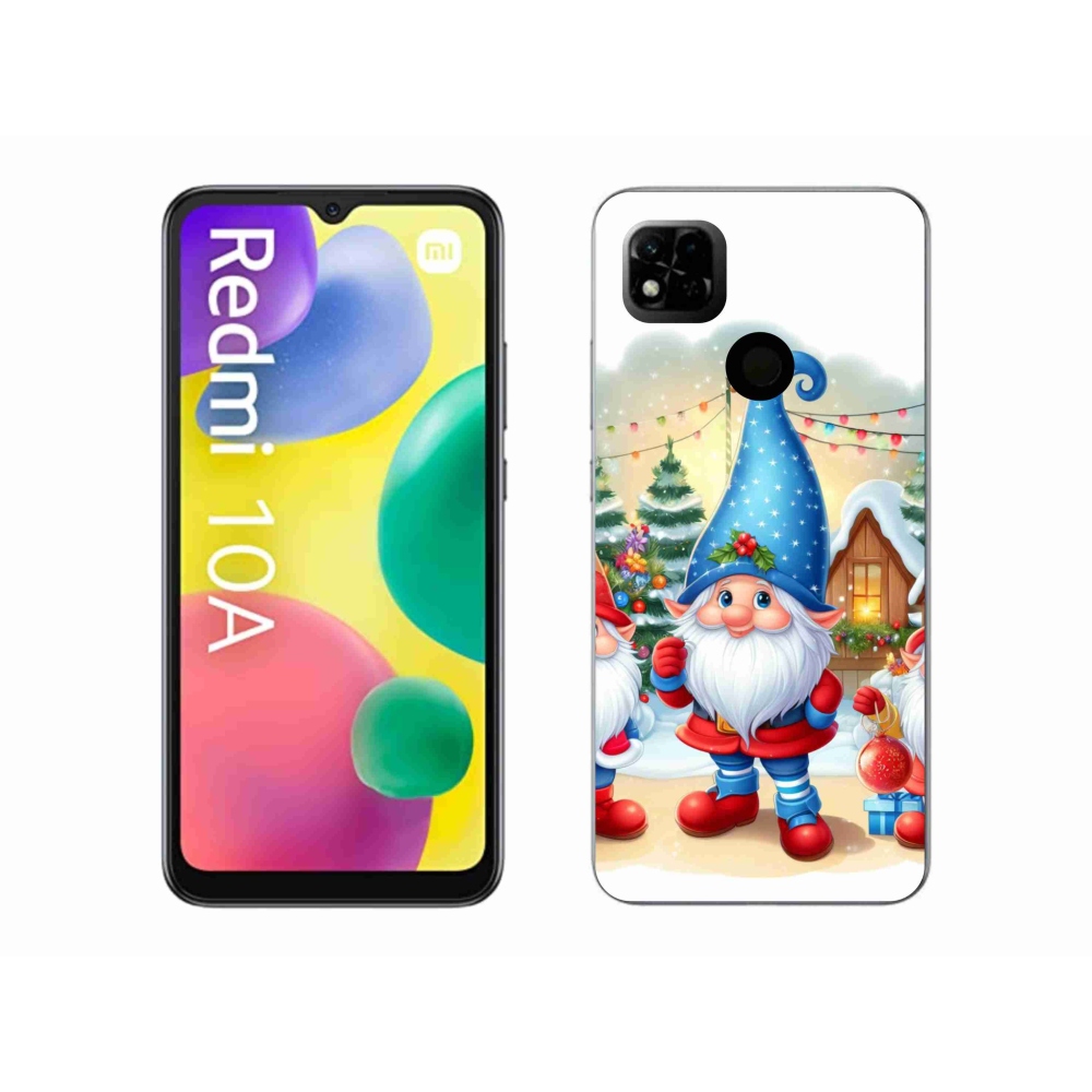 Gelový kryt mmCase na Xiaomi Redmi 10A - vánoční skřítci