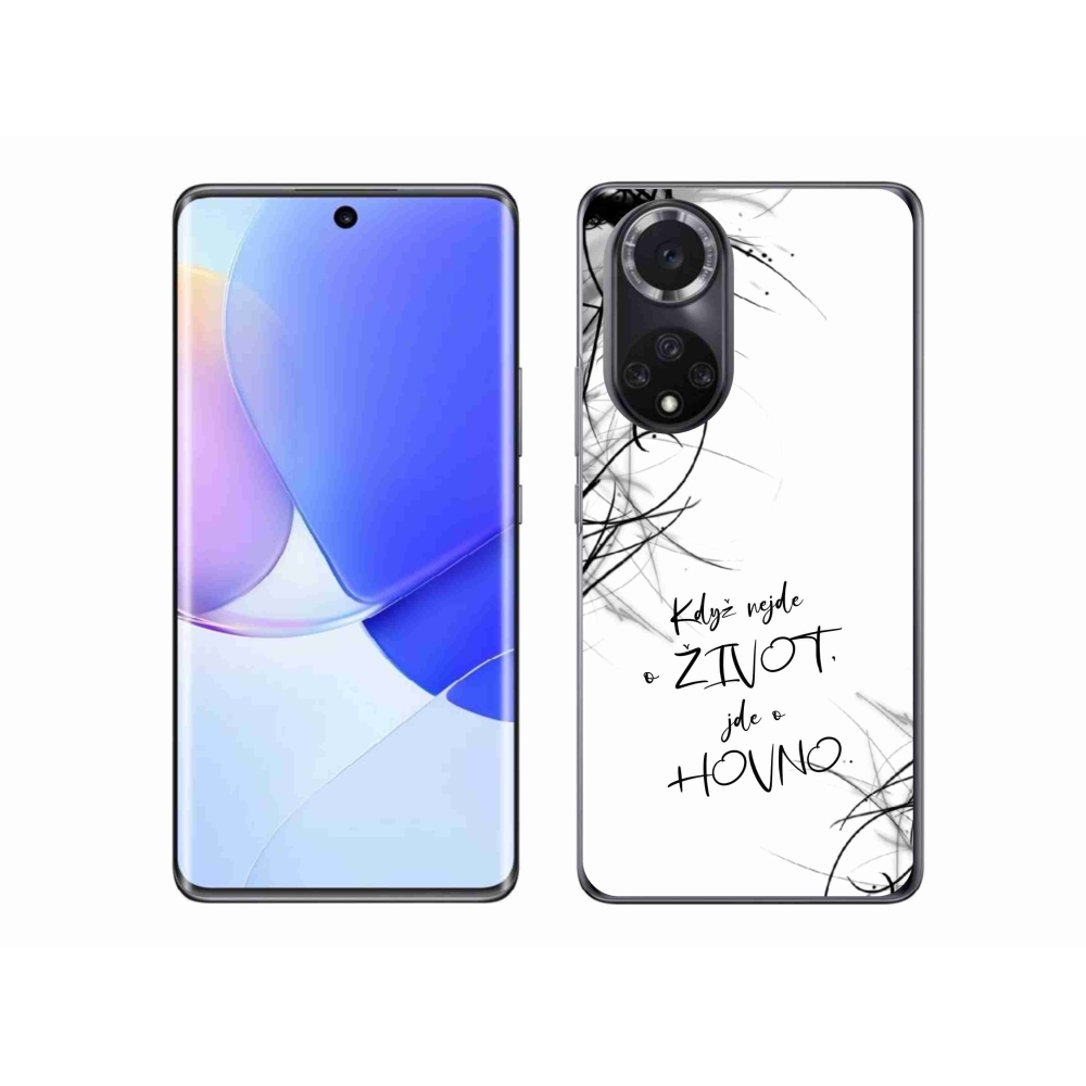 Gelový kryt mmCase na Honor 50 - vtipný text 16 bílé pozadí