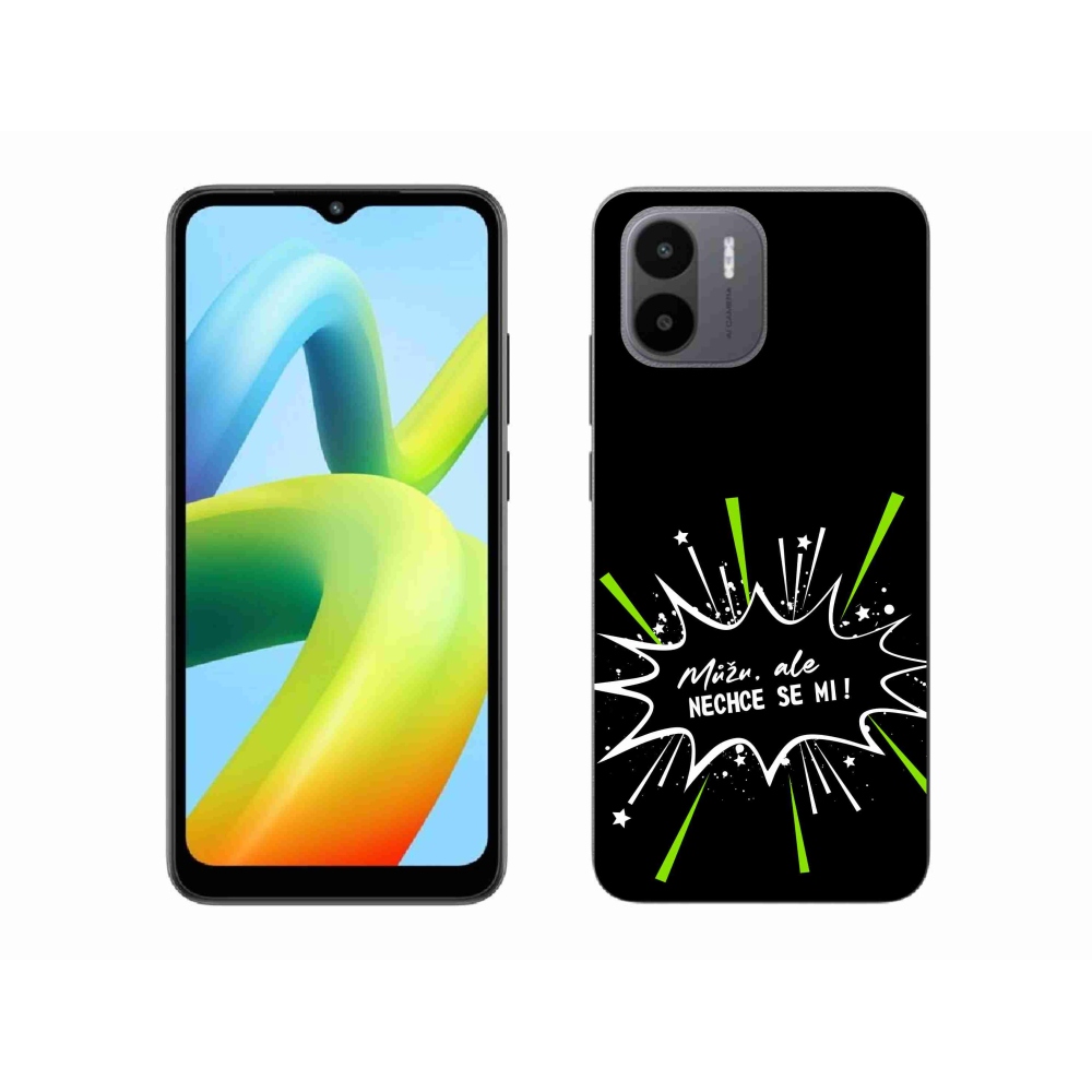 Gelový kryt mmCase na Xiaomi Redmi A1 - vtipný text 11 černé pozadí