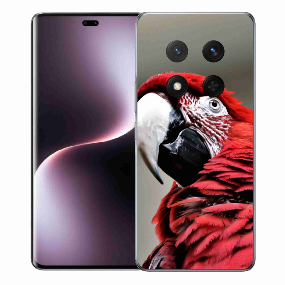 Gelový kryt mmCase na Honor Magic 7 Lite 5G - papoušek ara červený