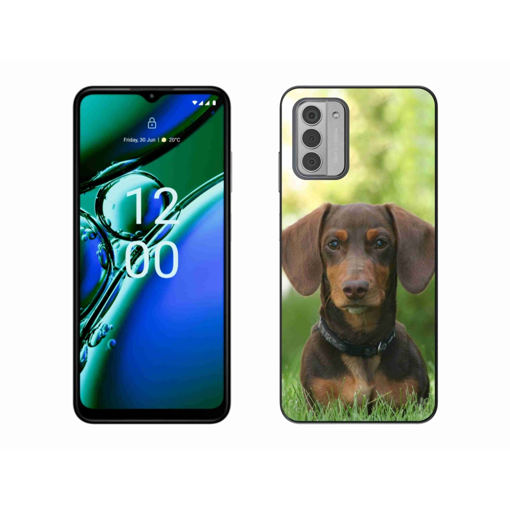 Gelový obal mmCase na Nokia G42 - hnědý jezevčík