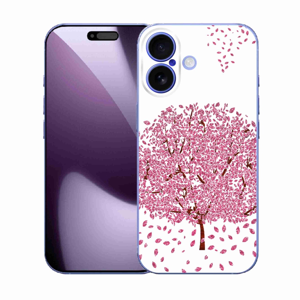 Gelový kryt mmCase na iPhone 17 - kreslený strom s listy