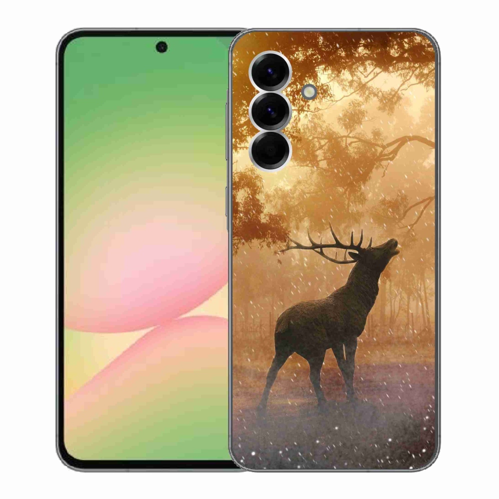 Gelový kryt mmCase na Samsung Galaxy A56 5G - jelen v říji