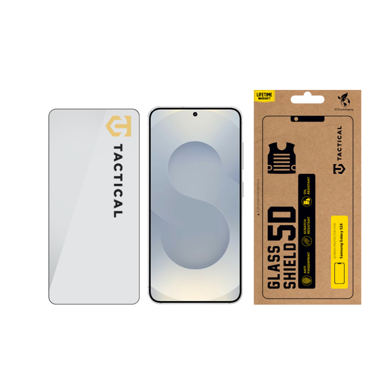 Tactical Glass Shield 5D sklo pro Samsung Galaxy S26 Black