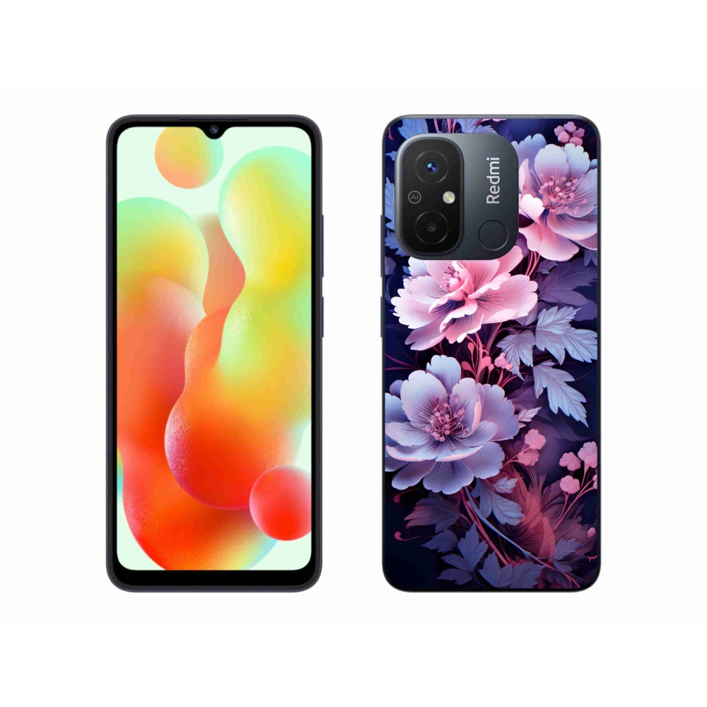 Gelový kryt mmCase na Xiaomi Redmi 12C - květiny 11
