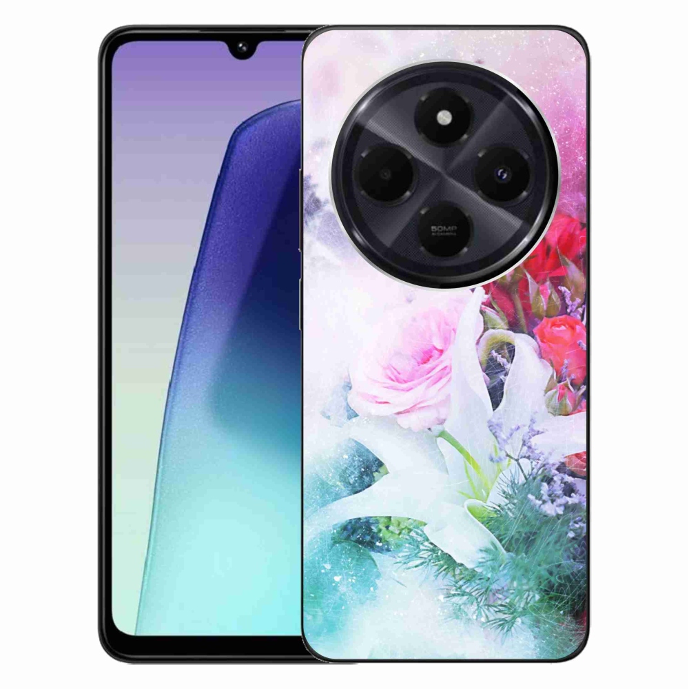 Gelový kryt mmCase na Xiaomi Redmi 14C/Poco C75 - květiny 4