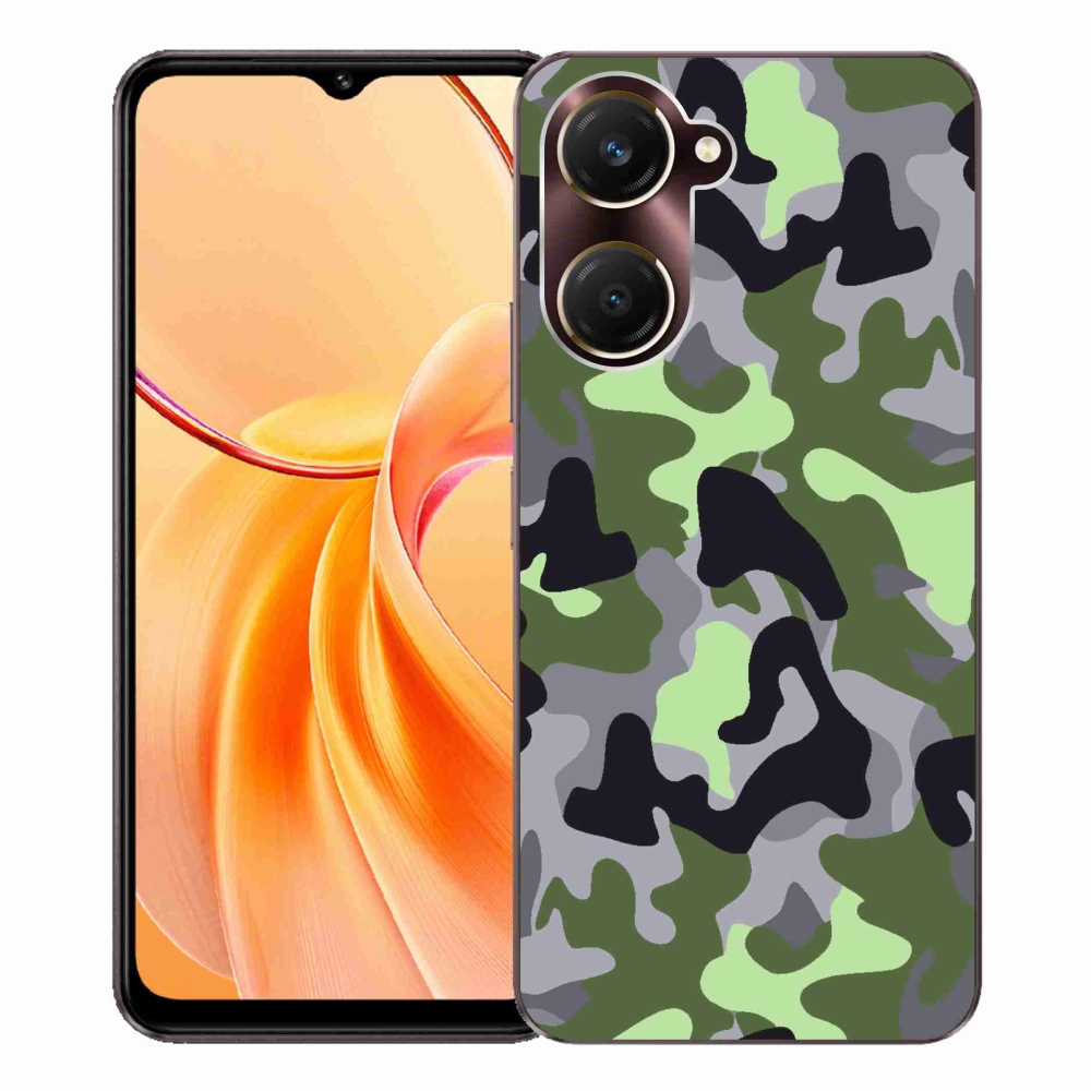 Gelový kryt mmCase na Vivo Y28s 5G - maskáčový vzor 7