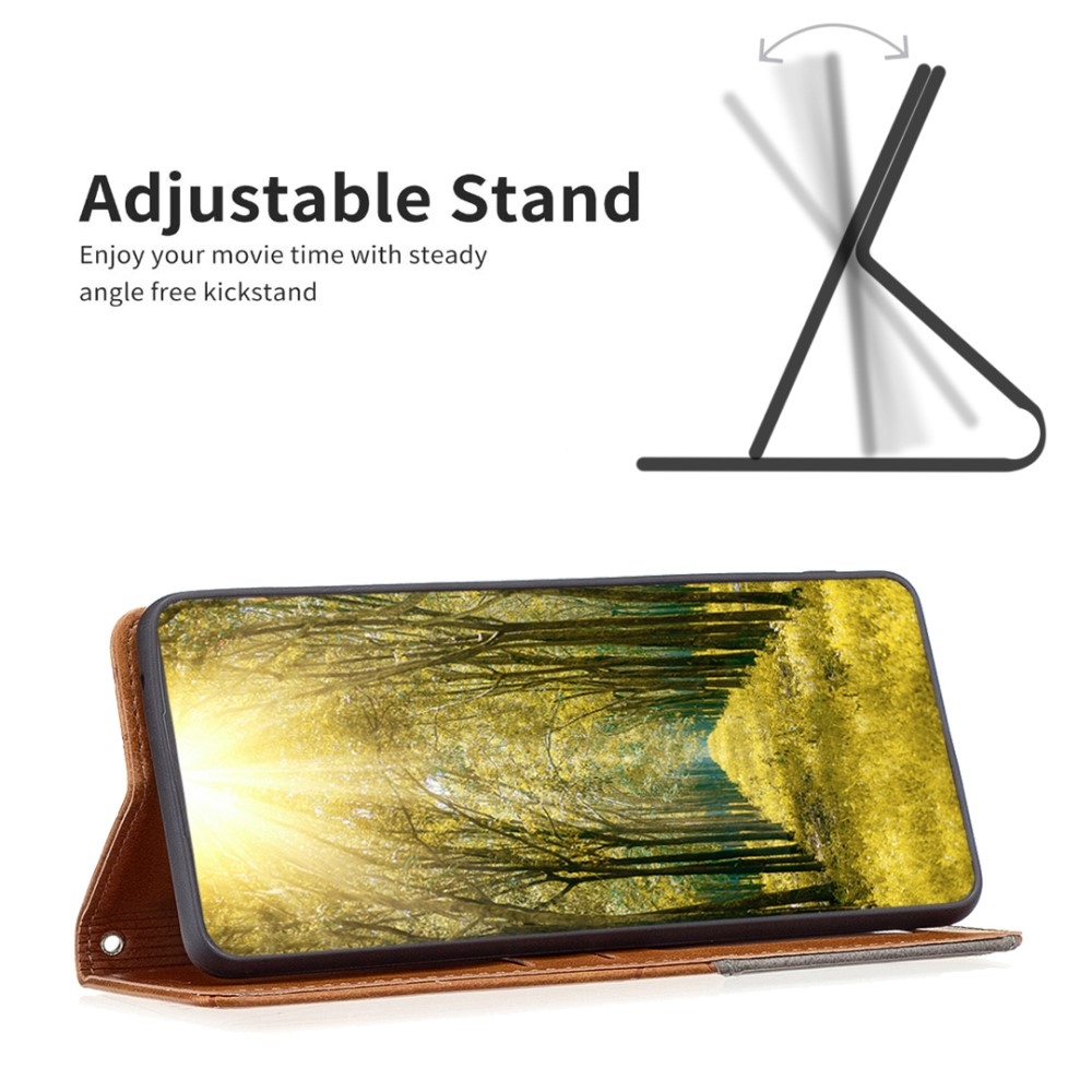 Triangle knížkové pouzdro na Xiaomi Redmi Note 13 Pro 4G/Poco M6 Pro - žluté