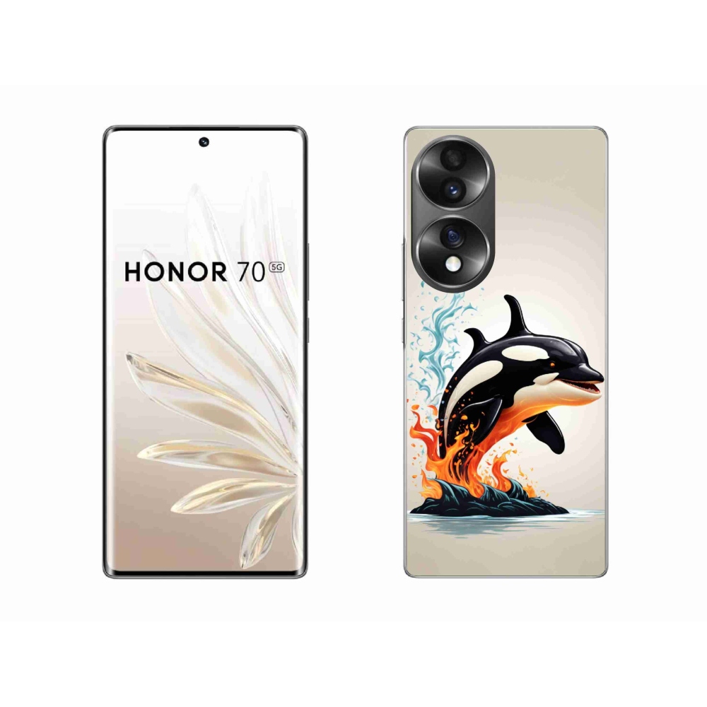 Gelový kryt mmCase na Honor 70 - kosatka