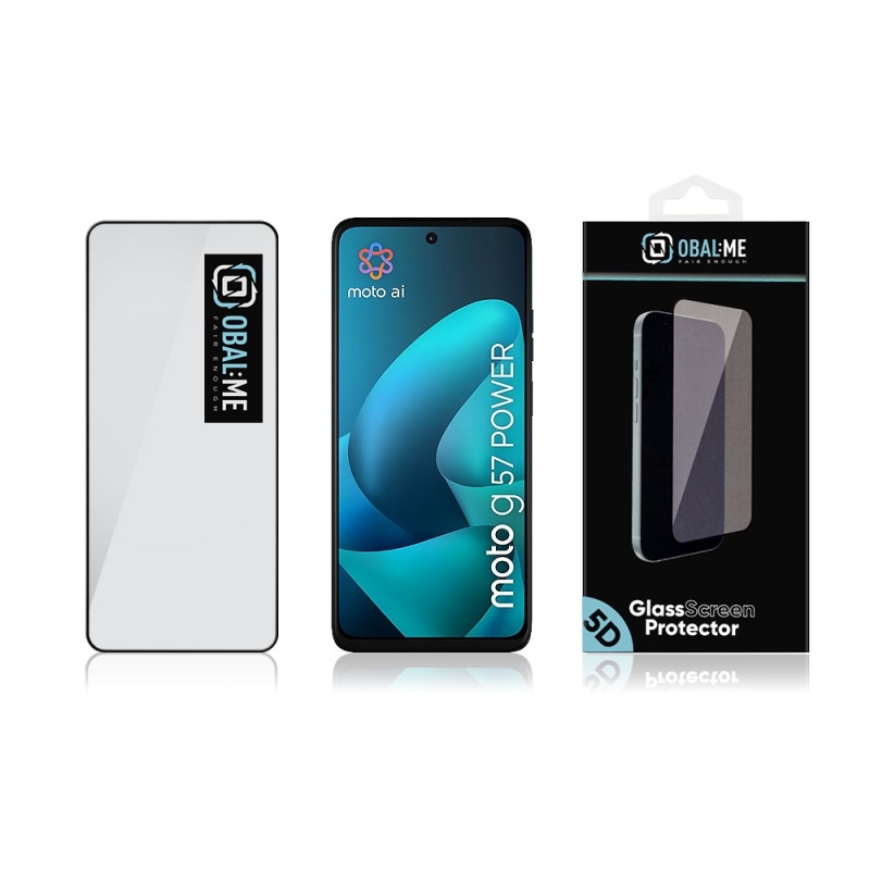 OBAL:ME 5D Tvrzené Sklo pro Motorola G57 Power Black 