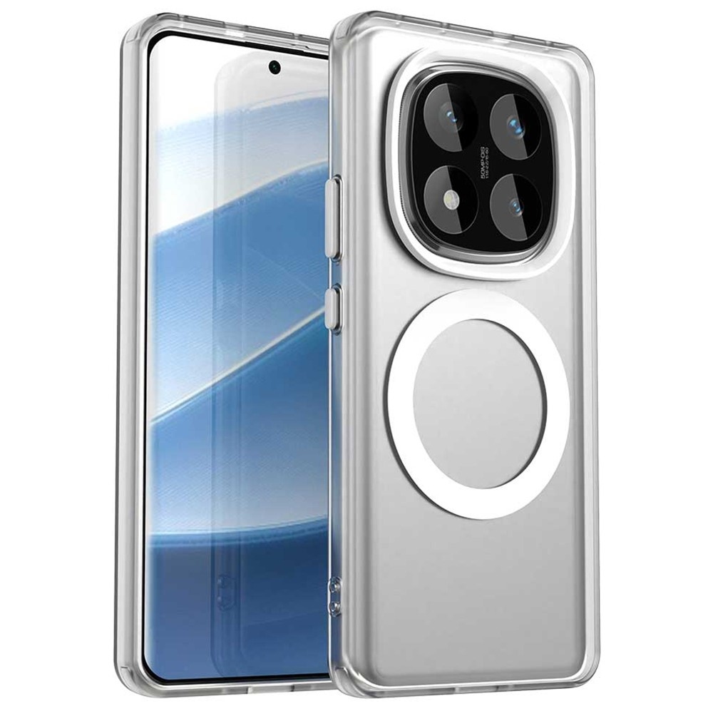 Candy gelový obal s MagSafe na Xiaomi Redmi Note 14 Pro 5G/Poco X7 5G - bílý
