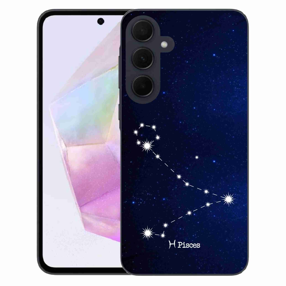 Gelový kryt mmCase na Samsung Galaxy A35 5G - souhvězdí Ryby