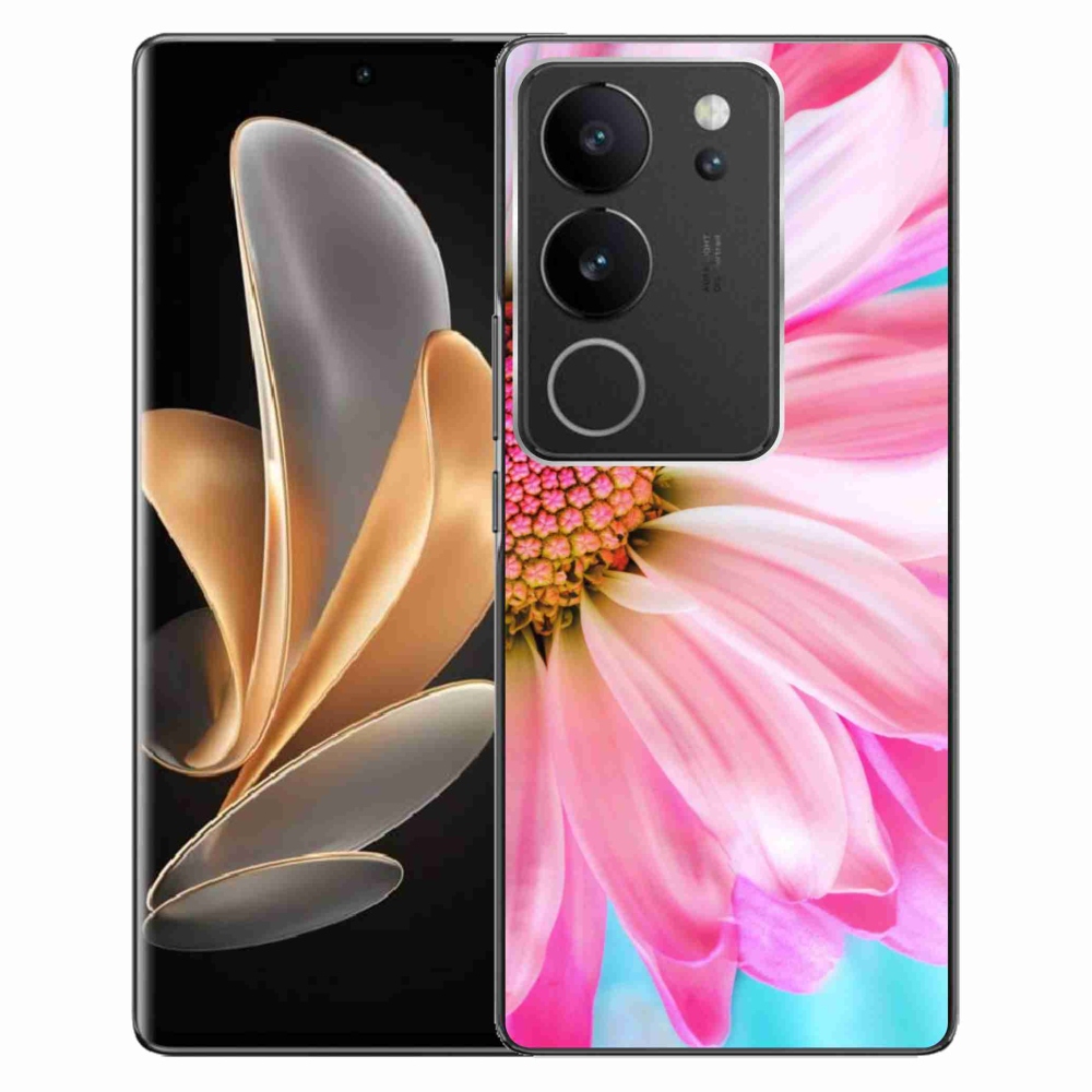 Gelový kryt mmCase na Vivo V29 5G - růžová květina