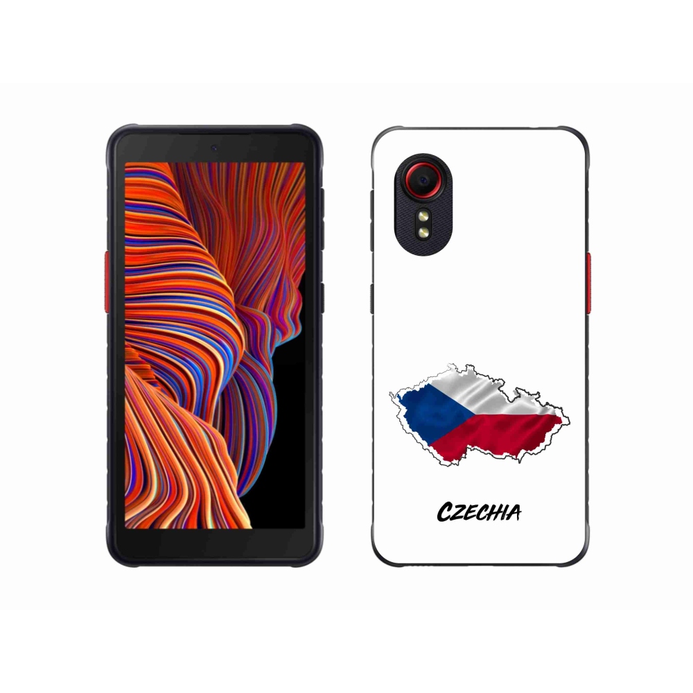 Gelový kryt mmCase na Samsung Galaxy Xcover 5 - Czechia bílé pozadí