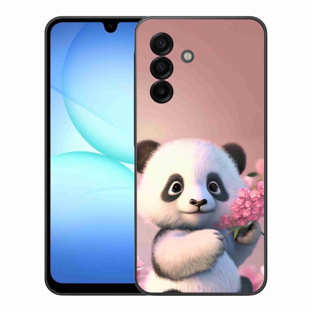 Gelový kryt mmCase na Samsung Galaxy A17 5G - roztomilá panda