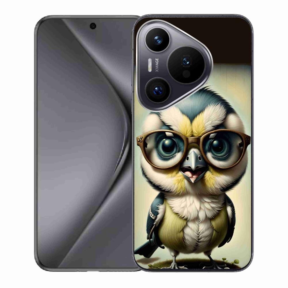Gelový kryt mmCase na Huawei Pura 70 - mládě s brýlemi