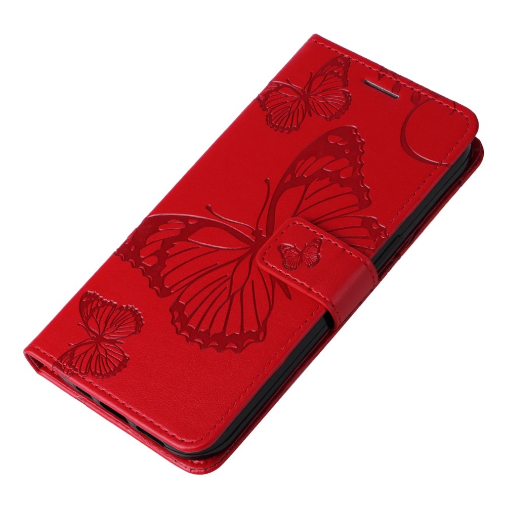 Big butterfly knížkové pouzdro na Xiaomi 13T/13T Pro - červené