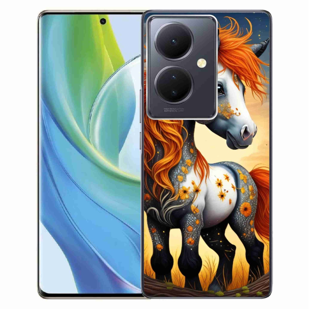 Gelový kryt mmCase na Vivo V29 Lite 5G - barevný poník