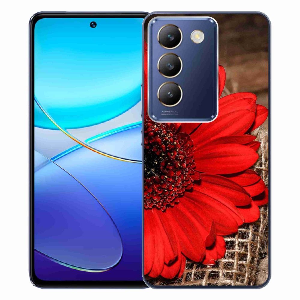 Gelový kryt mmCase na Vivo V40 SE 4G/5G - gerbera