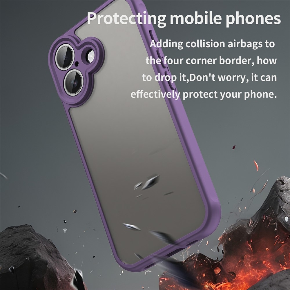 Proof gelový obal s pevnými zády na iPhone 17 - fialový