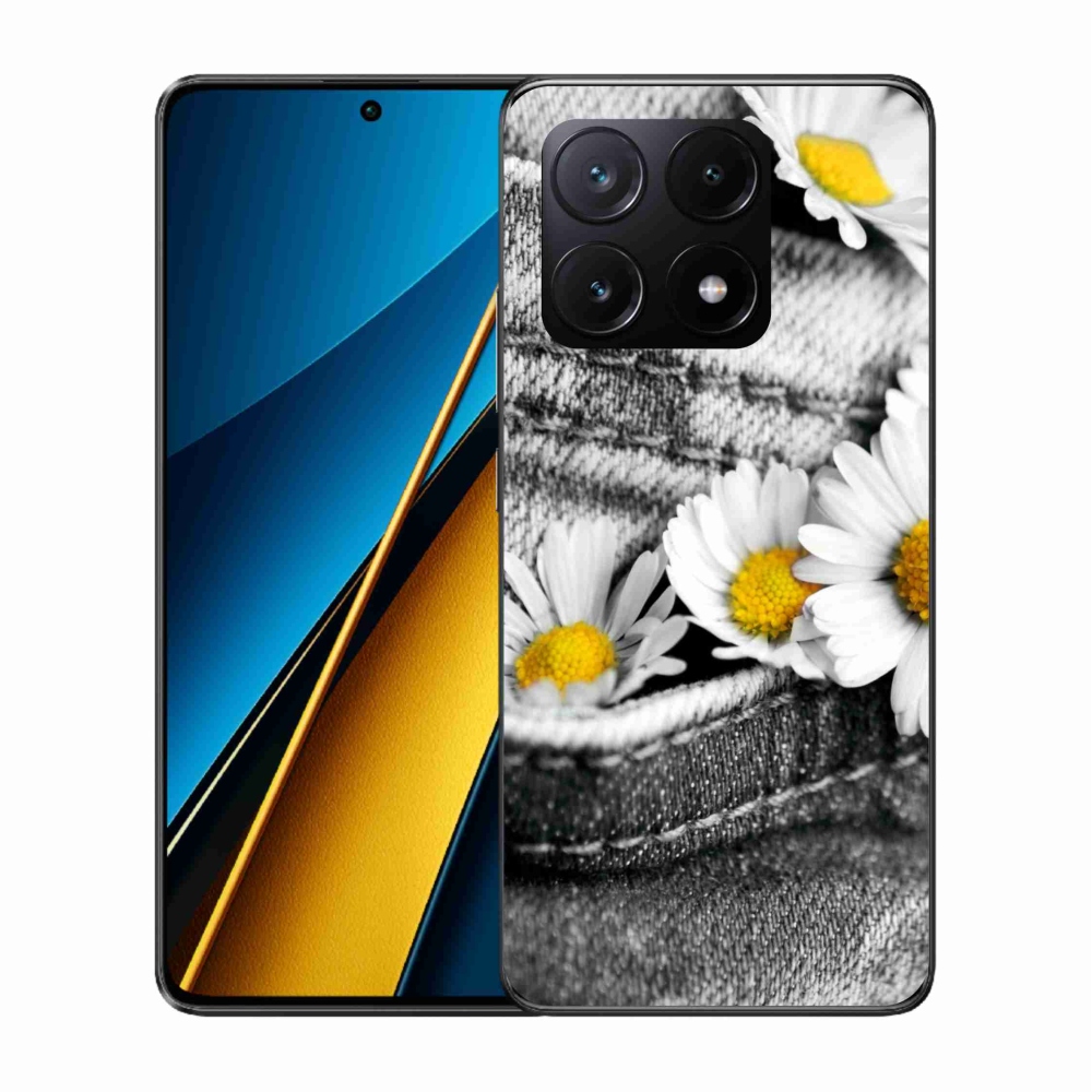 Gelový obal mmCase na Xiaomi Poco X6 Pro 5G - kopretiny