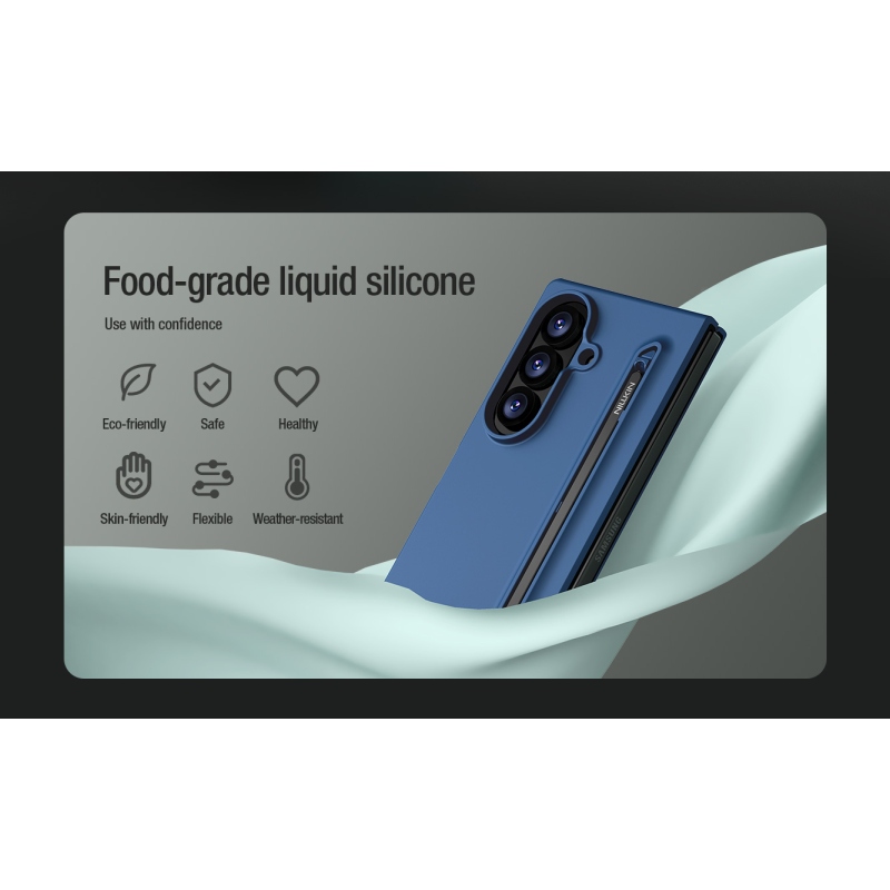 Nillkin Flex Pure Fold Pen Slot Kryt pro Samsung Galaxy Z Fold 8 Ultra Blue