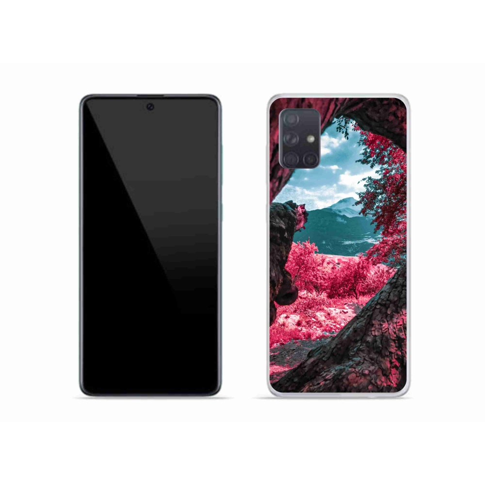 Gelový kryt mmCase na Samsung Galaxy A51 - výhled na hory