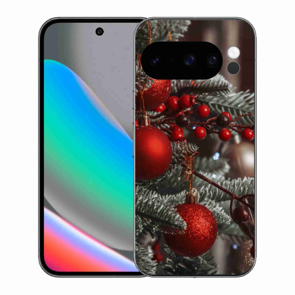 Gelový kryt mmCase na Google Pixel 10 Pro - vánoční ozdoby 2