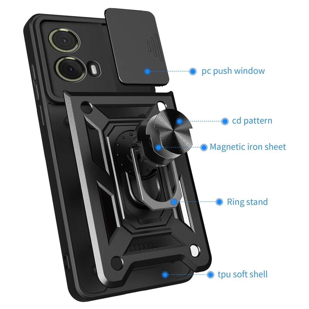 Slide odolný kryt na Motorola Moto G85 5G - černý